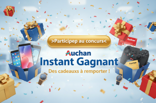 Auchan Instant Gagnant : Des cadeaux à remporter !