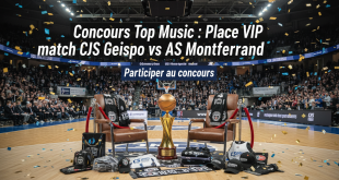 Concours Top Music : Place VIP match CJS Geispo vs AS Montferrand