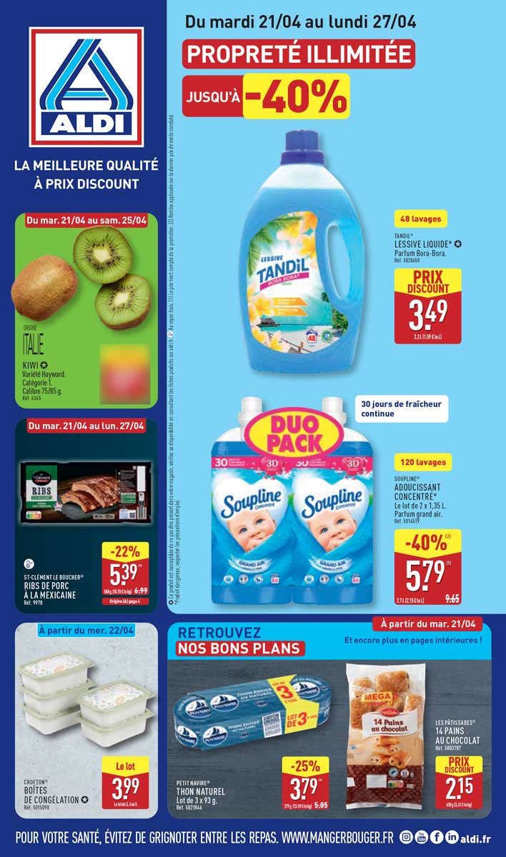 Catalogue Aldi du 21 au 27 avril 2026