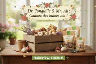Concours Dr. Jonquille & Mr. Ail : Gagnez des bulbes bio !