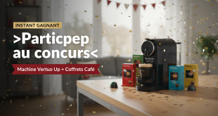 Nespresso Instant Gagnant: Machine Vertuo Up + coffrets café