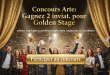 Concours Arte : Gagnez 2 invit. pour Golden Stage