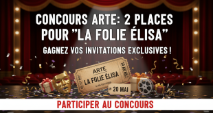 Concours Arte : 2 places pour "La Folie Élisa" le 20 mai