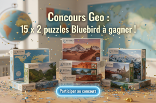 Concours Geo : 15 x 2 puzzles Bluebird à gagner !