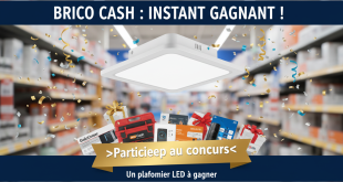 Brico Cash : Instant Gagnant ! Un plafonnier LED à gagner