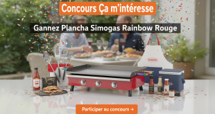Concours Ça m'intéresse : Gagnez plancha Simogas Rainbow Rouge