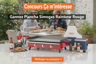 Concours Ça m'intéresse : Gagnez plancha Simogas Rainbow Rouge