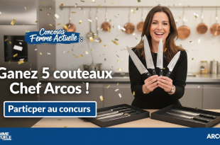Concours Femme Actuelle : Gagnez 5 couteaux Chef Arcos !