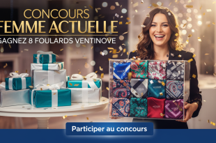 Concours Femme Actuelle : Gagnez 8 foulards Ventinove
