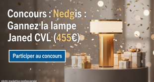 Concours Nedgis : Gagnez la lampe Janed CVL (455€)