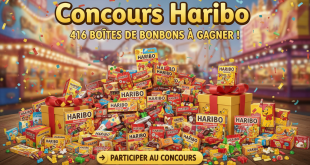 Concours Haribo : 416 boîtes de bonbons à gagner !
