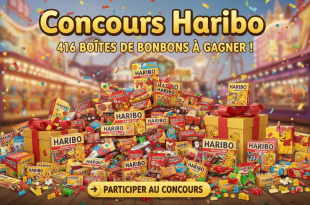 Concours Haribo : 416 boîtes de bonbons à gagner !