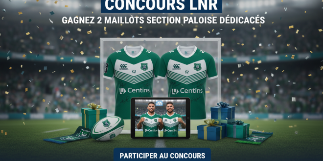 Concours LNR : Gagnez 2 maillots Section Paloise dédicacés