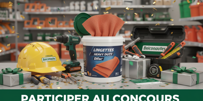 Concours Briconautes : Lot Lingettes Heavy Duty Difac