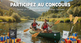 Concours : Canoë 2 pers Vallée Orb (Hérault Tourisme)