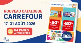 Catalogue Carrefour du 17 au 31 août 2026 – 84 pages à feuilleter