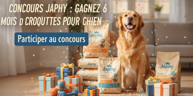 Concours Japhy : Gagnez 6 mois de croquettes pour chien