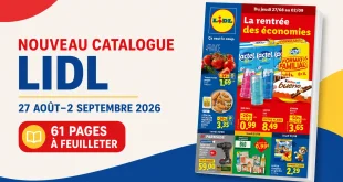 Catalogue Lidl du 27 août au 2 septembre 2026 – 61 pages à feuilleter