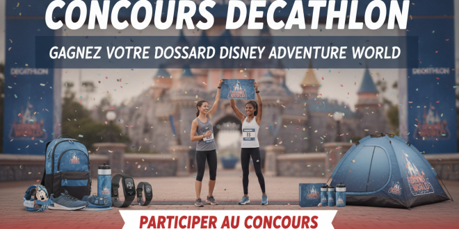 Concours Decathlon : Gagnez votre dossard Disney Adventure World