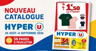 Catalogue Hyper U du 25 août au 6 septembre 2026 – 56 pages à feuilleter