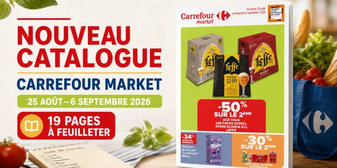 Catalogue Carrefour Market du 25 août au 6 septembre 2026 – 19 pages
