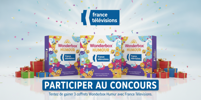 Concours Wonderbox : 3 coffrets humour avec France Télévisions