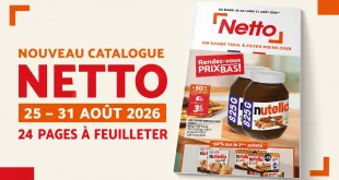 Catalogue Netto du 25 au 31 août 2026 – 24 pages à feuilleter