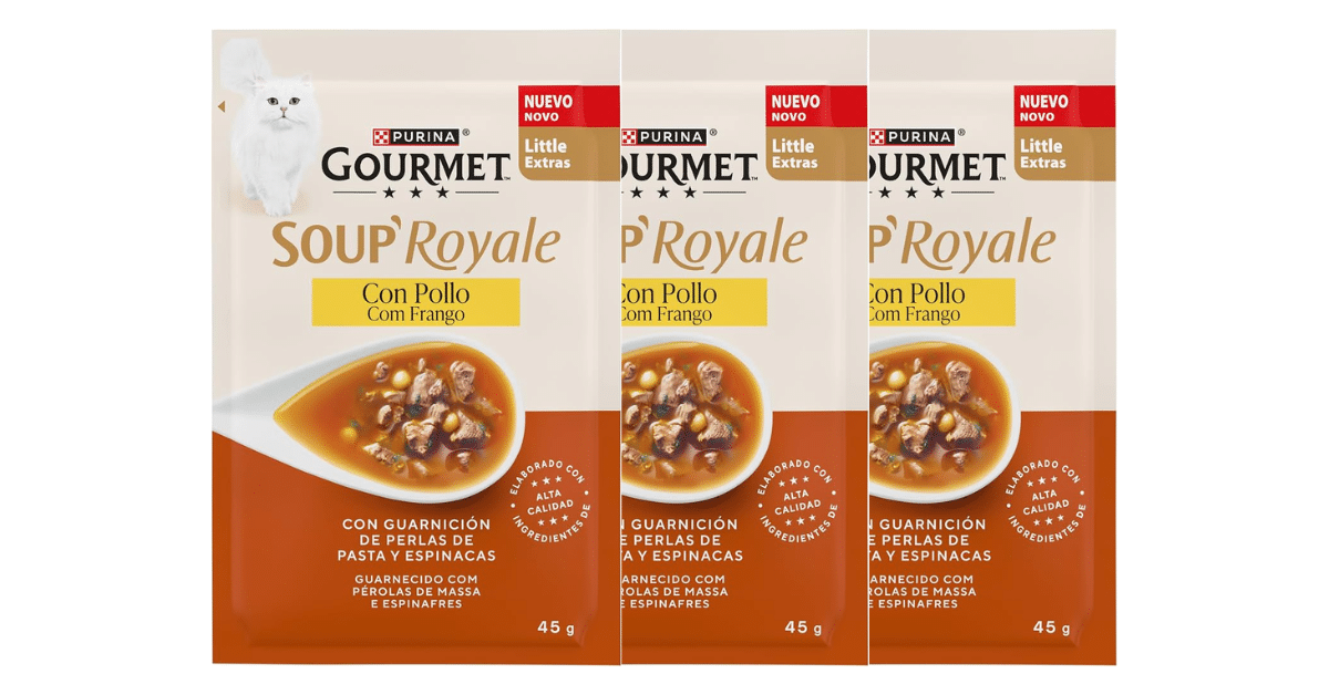 Échantillon Gratuit GOURMET : Soup’ Royale au Poulet pour Chats