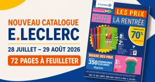 Catalogue E.Leclerc du 28 juillet au 29 août 2026 – 72 pages à feuilleter