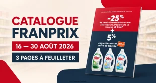 Catalogue Franprix du 16 au 30 août 2026 – 3 pages à feuilleter