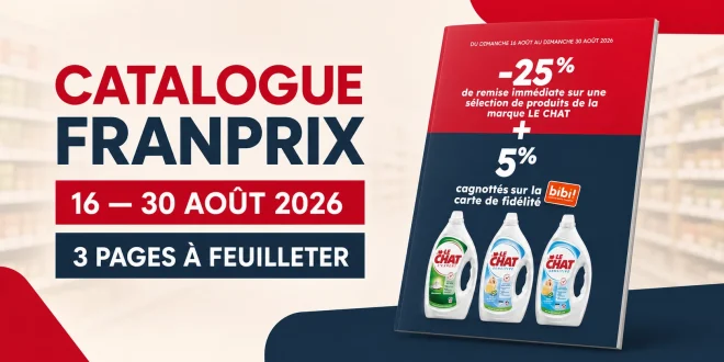 Catalogue Franprix du 16 au 30 août 2026 – 3 pages