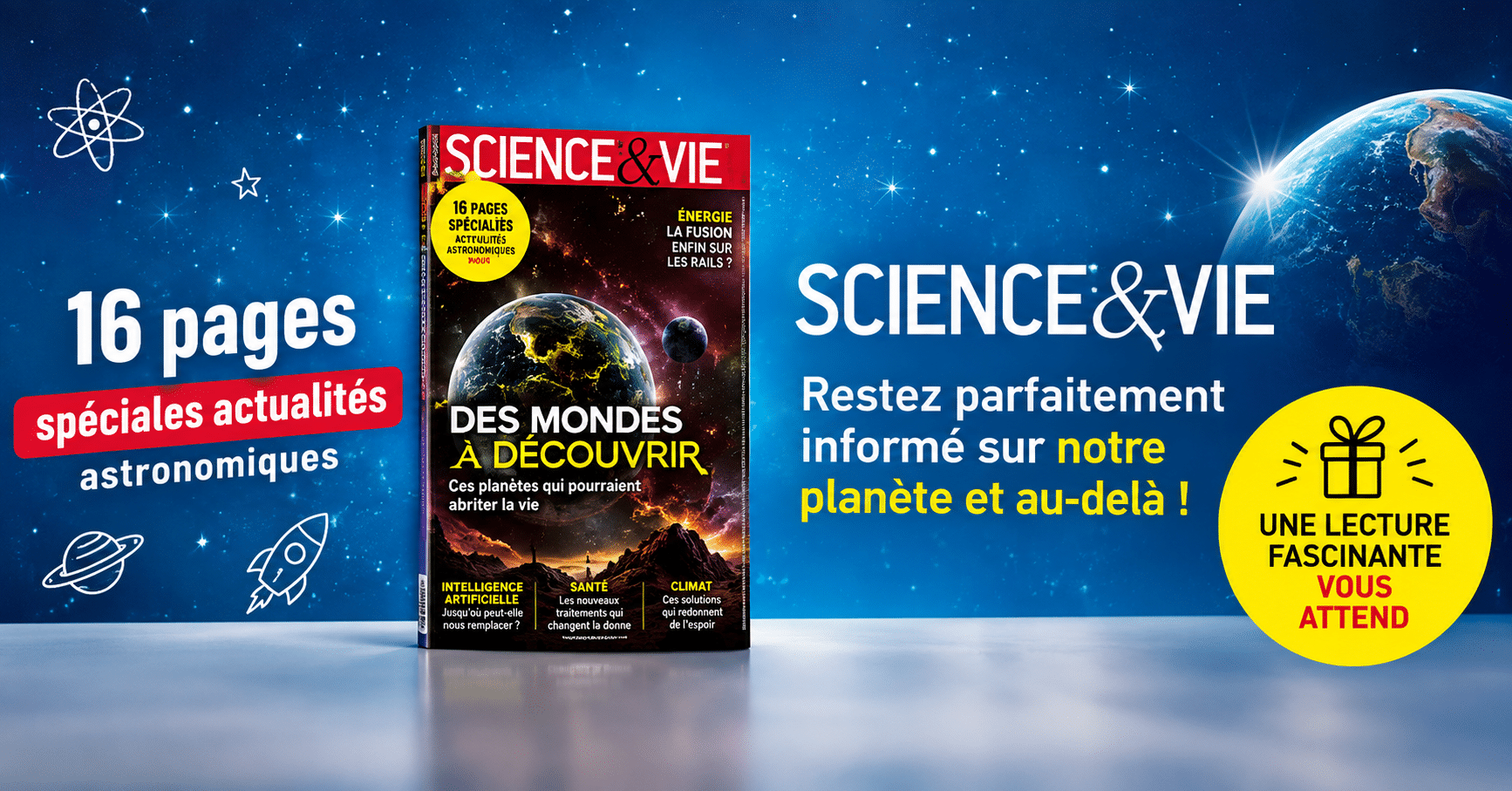 Recevez gratuitement l’Édition Découverte Science & Vie (15 000 exemplaires offerts)
