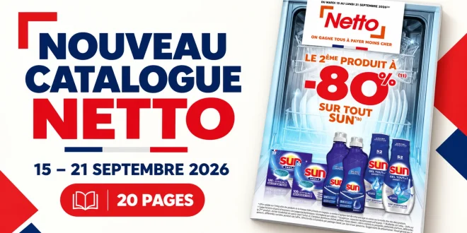 Catalogue Netto du 15 au 21 septembre 2026 – 20 pages