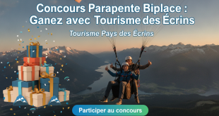 Concours Parapente Biplace : Gagnez avec Tourisme Pays des Écrins