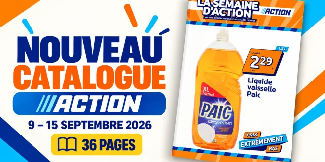 Catalogue Action du 9 au 15 septembre 2026 – 36 pages