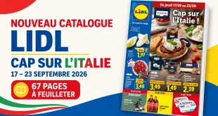 Catalogue Lidl du 17 au 23 septembre 2026 – 67 pages à feuilleter