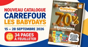 Catalogue Carrefour du 15 au 28 septembre 2026 – 34 pages à feuilleter