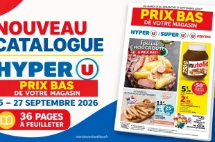 Catalogue Hyper U du 15 au 27 septembre 2026 – 36 pages à feuilleter