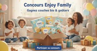Concours Enjoy Family : Gagnez couches bio & goûters