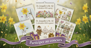 Concours Dr. Jonquille & Mr. Ail : 5 calendriers 2026 à gagner !