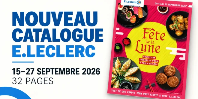 Catalogue E.Leclerc du 15 au 27 septembre 2026 – 32 pages à feuilleter