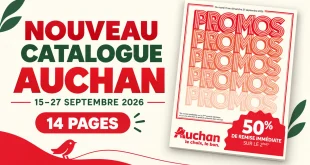 Catalogue Auchan du 15 au 27 septembre 2026 – 14 pages à feuilleter