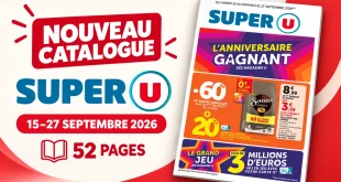 Catalogue Super U du 15 au 27 septembre 2026 – 52 pages à feuilleter