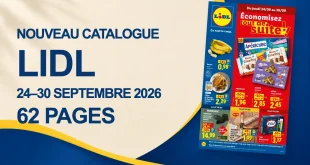 Catalogue Lidl du 24 au 30 septembre 2026 – 62 pages à feuilleter