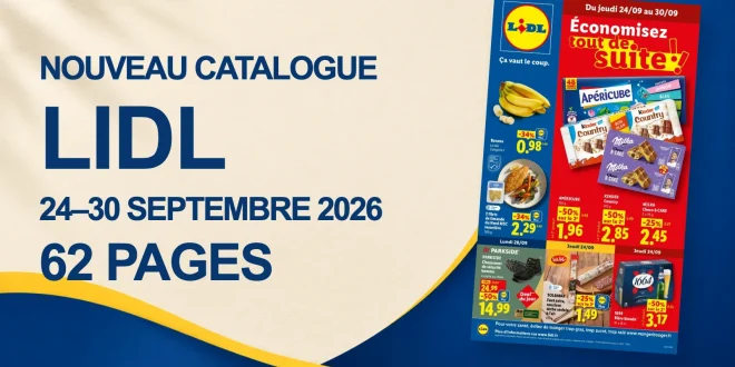Catalogue Lidl du 24 au 30 septembre 2026 – 62 pages