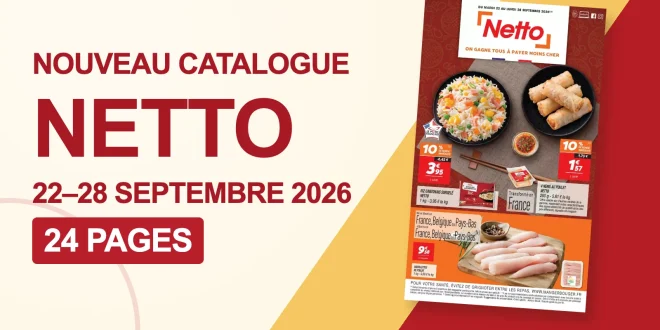 Catalogue Netto du 22 au 28 septembre 2026 – 24 pages