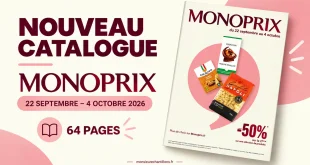 Catalogue Monoprix du 22 septembre au 4 octobre 2026 – 64 pages à feuilleter