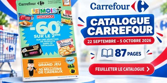 Catalogue Carrefour du 22 septembre au 5 octobre 2026 – 87 pages