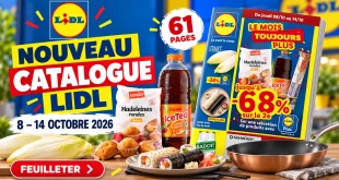 Catalogue Lidl du 8 au 14 octobre 2026 – 61 pages à feuilleter
