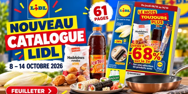 Catalogue Lidl du 8 au 14 octobre 2026 – 61 pages